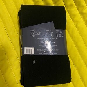 Lush Extra Soft Black Fleece-Lined Tights